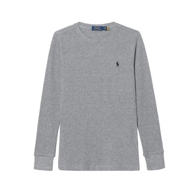 Polo Besticktes Waffel-Rundhals-Pullover-Sweatshirt Herren-Sweatshirt 710767967-007