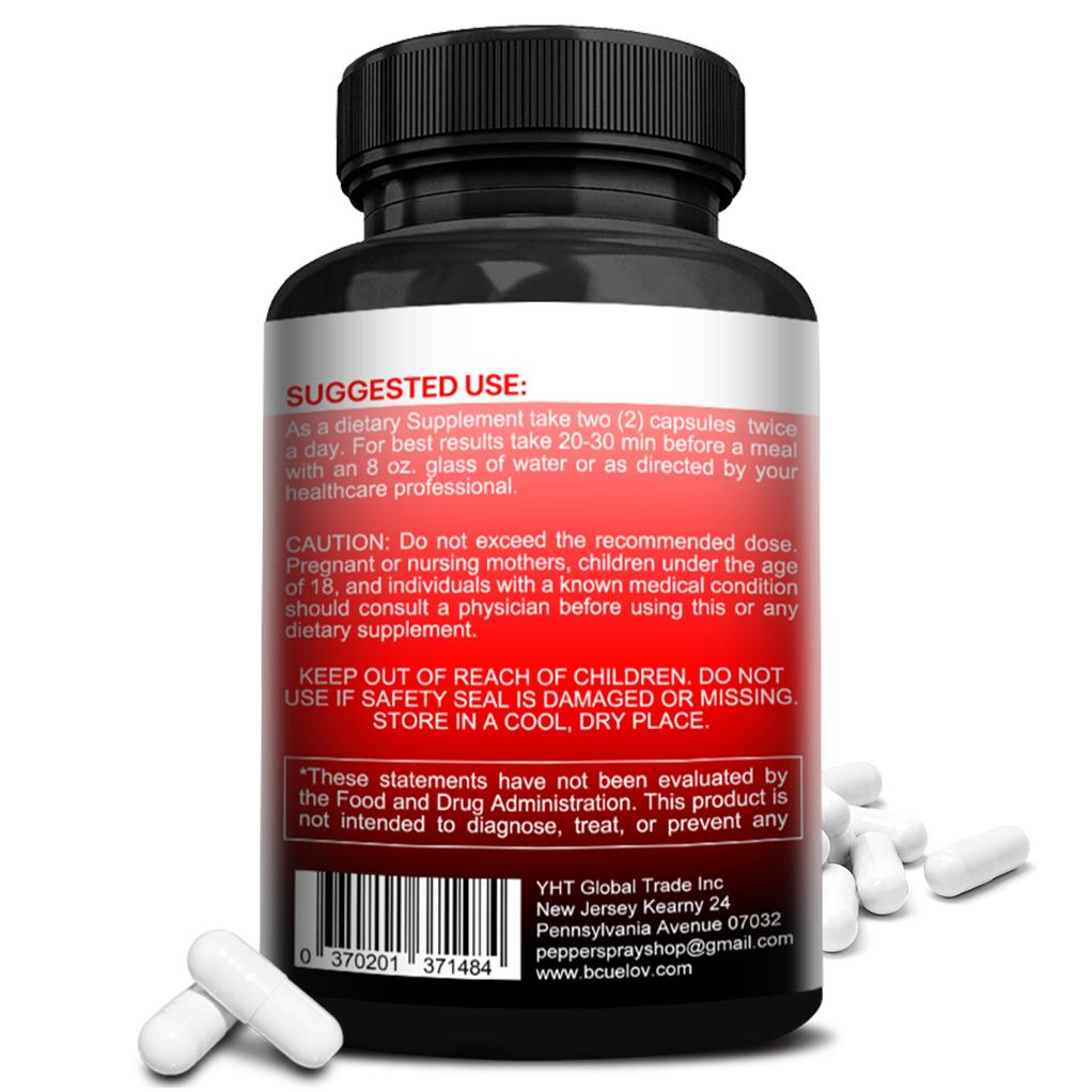 Cápsula de Maca Negra 8050mg Suplemento Dietético 120 Cápsulas