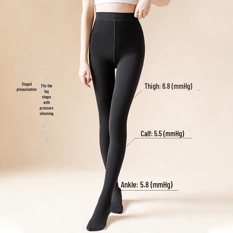 Oriental Edge Cotton Leggings: Vertical Stripes, Waist 24, Thickened, Slimming, Warm Tights