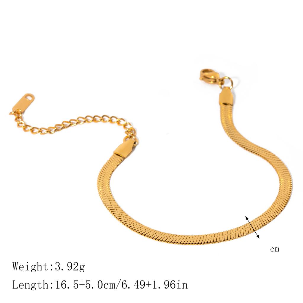 Yori 2025 Stainless Steel Geometry Golden Bracelet 18 K PVD Plated Trendy Daily High Quality Jewelry Bijoux Women
