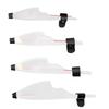 5PCS Portable PVC Fishing Rod Tip Cap 3 Sizes White Fishing Rod Cover Rod Top Cover Fishing Accessories