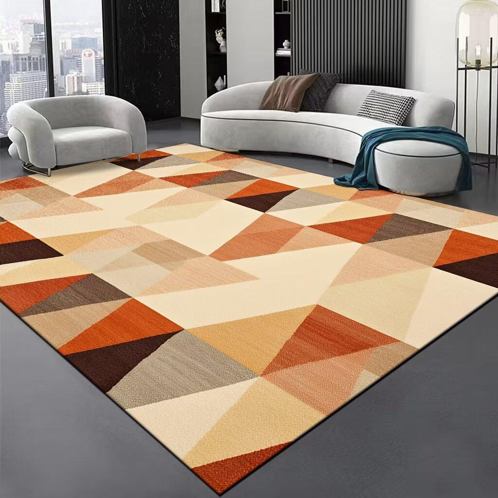 Nordic Large Size Abstract Rugs for Living Room Light Luxury Sofa Area Decoration Carpets Home Bedroom Lounge Non-slip Floor Mat