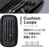 Lihit Lab XCOA Hard Shell Pen Case Jet Black A3802-24