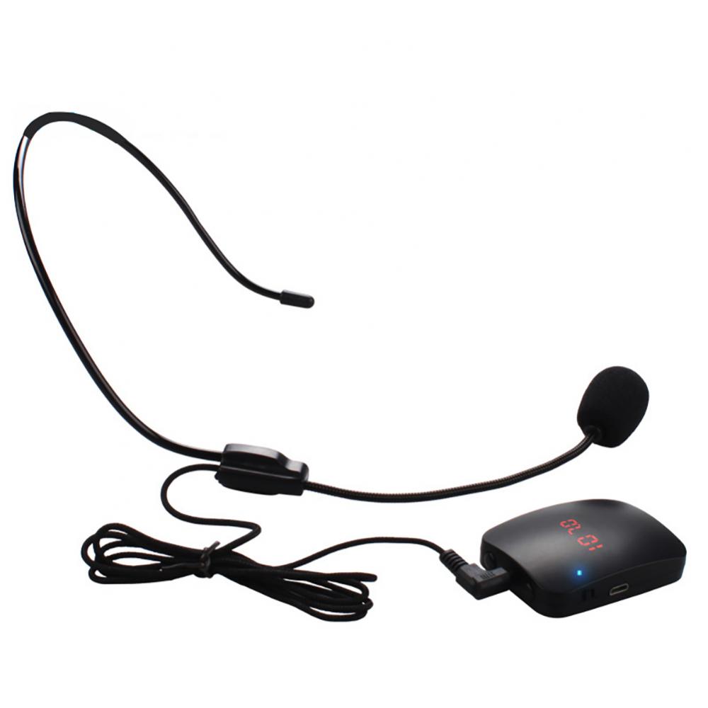 Teacher Wireless Microphone FM Radio Transmitter Headset Collar Tourist Guide Clip MIC Lecture Conference Microphone Set