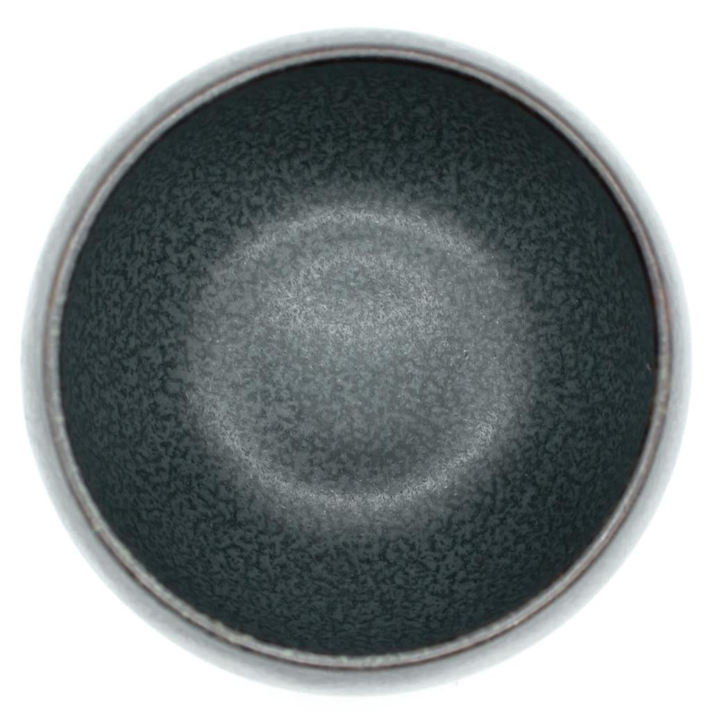 Aito Seisakusho [Sui] Ciotola Rotonda 8cm Ciotola Piccola Azzurro Cielo Nezu Mino Ware Lavabile in Lavastoviglie Adatta al Microonde Prodotto in Giappone 288049 Grigio