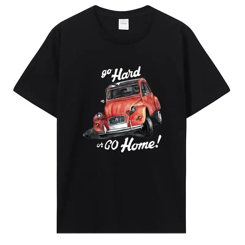 Classic Car Tops T Shirt Classic Car Pattern TShirt For Men Creative Graphic O-neck Custom Printed Cotton T-shirt 42819