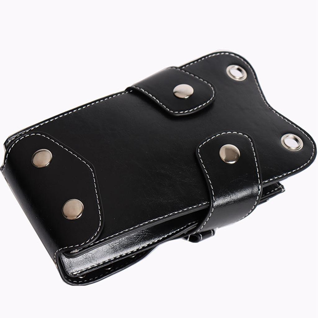 Barber Scissors Bag Hairstylist Waist Bag 7 Slot Detachable Scissor Holder Bag PU Leather Tool Bag for Scissor Hair