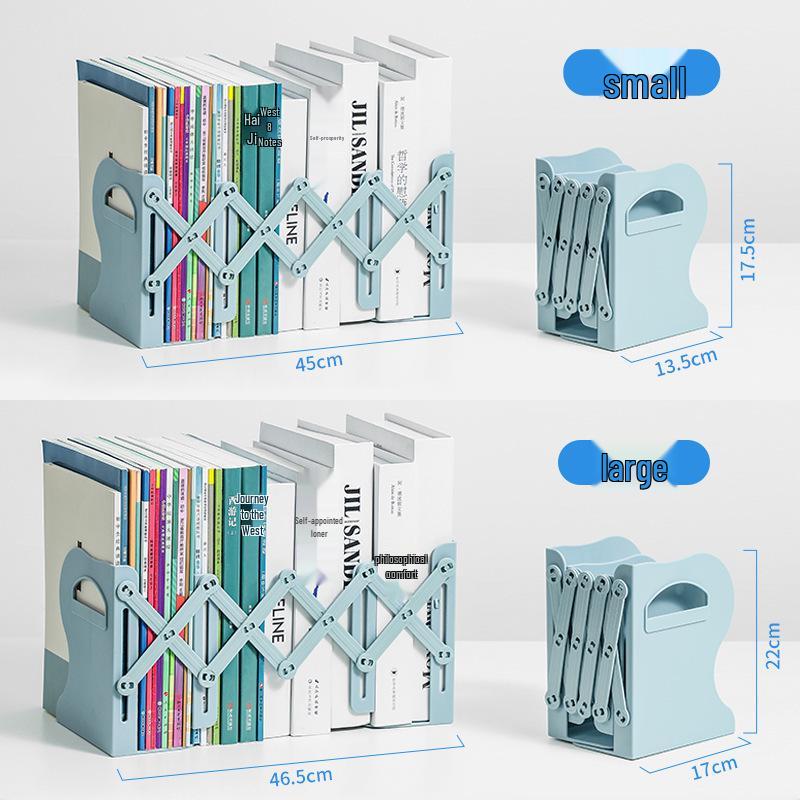 Collapsible Student Book Holder Stand & Bookends Organizer