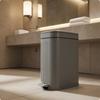 Step Pedal Trash Can Lift-Top Slim Bathroom PP Plastic