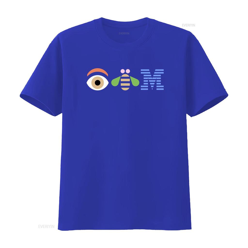 Camiseta IBM Computers Logo Ojo Abeja M Tecnología Talla Mediana Diseño Genial para Amantes de la Tecnología vintage Lavada gráfica Cómoda