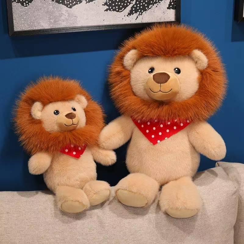 Latest Simulation Lion King Doll Kawaii Plush Toy Handmade Doll Cartoon Anime Cute Children's Birthday Gift Doll Halloween
