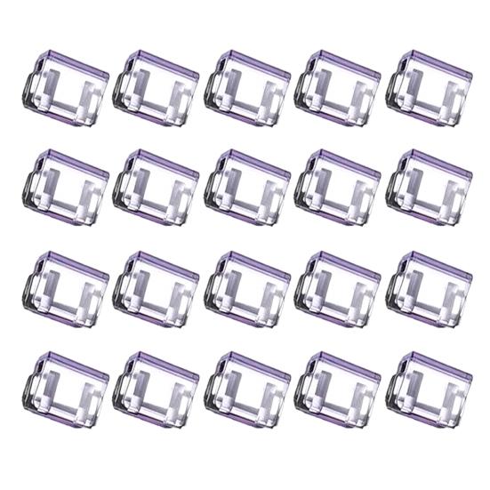 

Transparent Metal Push Clips with Storage Case Multi-Purpose Binder Clip for Pants Hem Book Documents Reusable Colorful Paper Clamp for Office School 20PCS