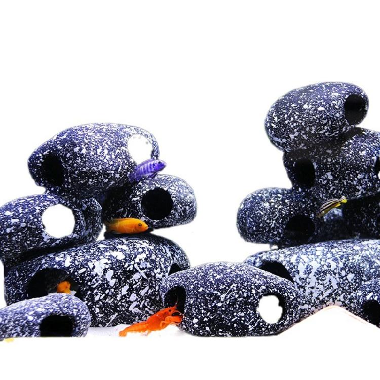 Aquarium Resin Rock Cave Decoration Hideout for Hermit Crabs Shrimp Guppy