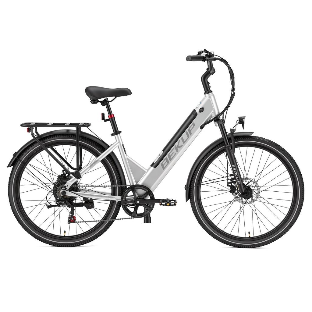 BEKUP V1 City Commuting Electric Bicycle 26 Inch Tires 36V 14.5AH Battery 250W Motor 125KG Max Load 75KM Max Range E-Bike For Unisex