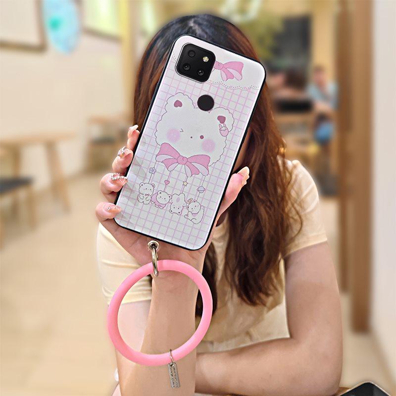 

Soft Case Youth Phone Case For TCL T-Mobile Revvl 5G Protective Back Cover Anti-knock Solid Color Creative Bracelet Ring TCL T-Mobile Revvl 5G