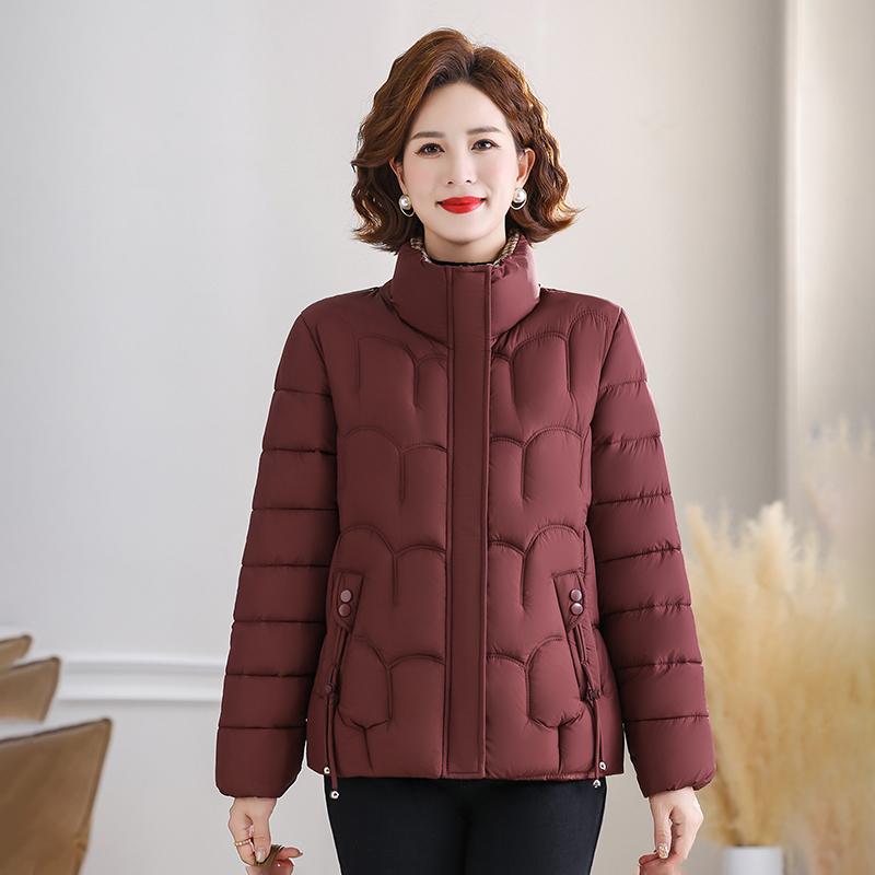 Women Jacket Autumn Winter Light Down Cotton Coat Femme Stand-up Collar Casual Short Warm Outerwear Ladies