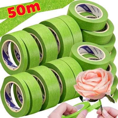 Paint Masking Paper Tape Adhesive Easy Removal Wall Paintings Crafts Tapes Self-Adhesive Floral Stem Crafts Wrapping Decor Tapes