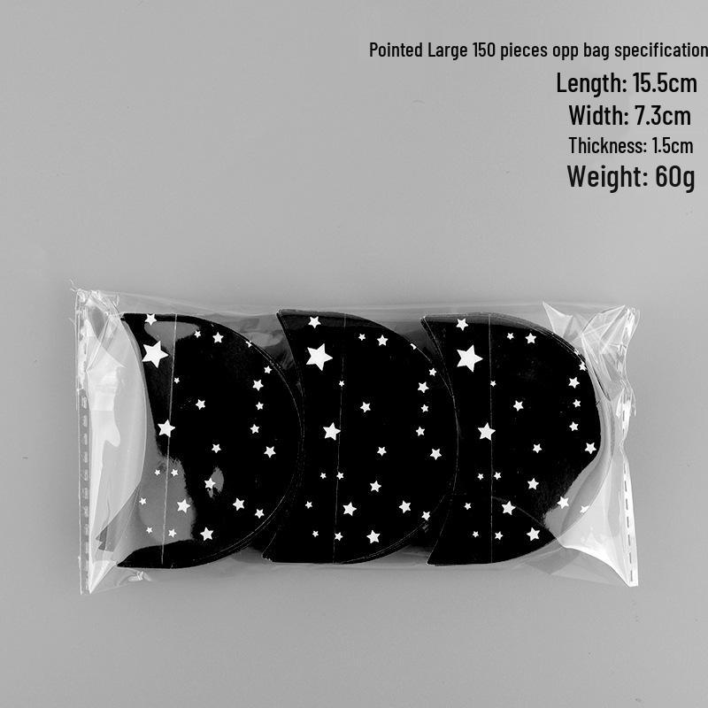Black Printed Eyelash Extension & Eyeshadow Isolation Stickers - Non-woven, Disposable Removal Tools