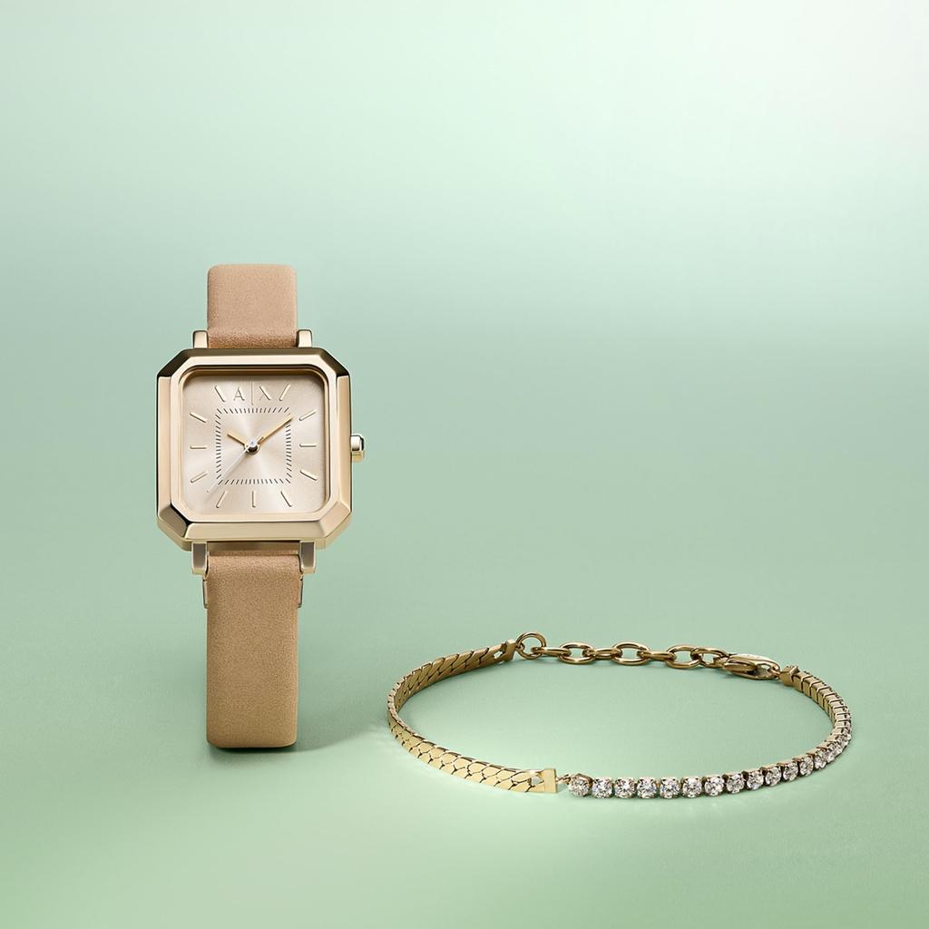 Armani Exchange AX7172SET Beige Watch AX Women's