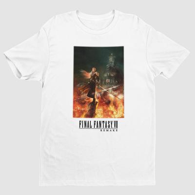 Final Fantasy VII Remake Sephiroth v ohni Prémiové tričko Klíčový artwork Unisex