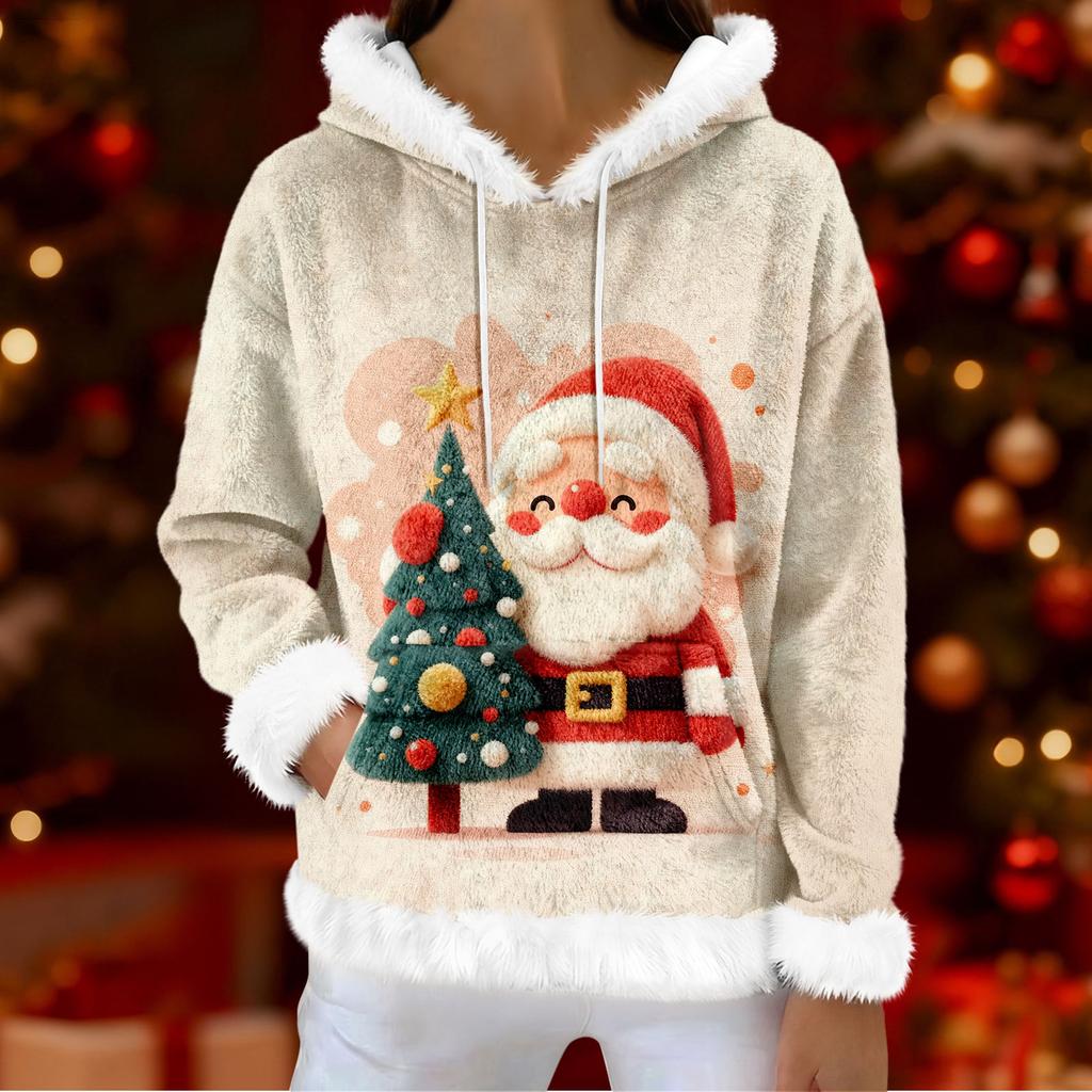 Hoodies für Damen Oversized Winter Plüsch Niedliche Sweatshirts Pullover Trendige Herbst Winter Kleidung