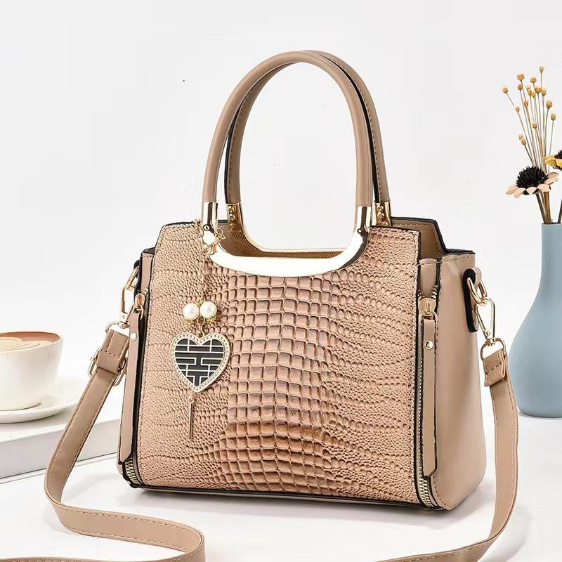 New Fashion Crocodile Pattern Women's Handbag Simple Elegant Personality Shoulder Crossbody Bag
