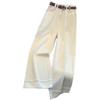 Apricot High Waist Nine-Point Baggy Jeans for Short People