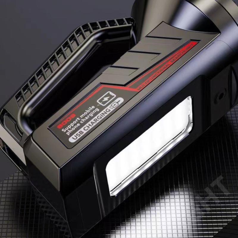 Super Bright LED Searchlight 12000mAh Long Range Torch USB Rechargeable Work Light P90 Waterproof Floodlight Powerful Flashlight