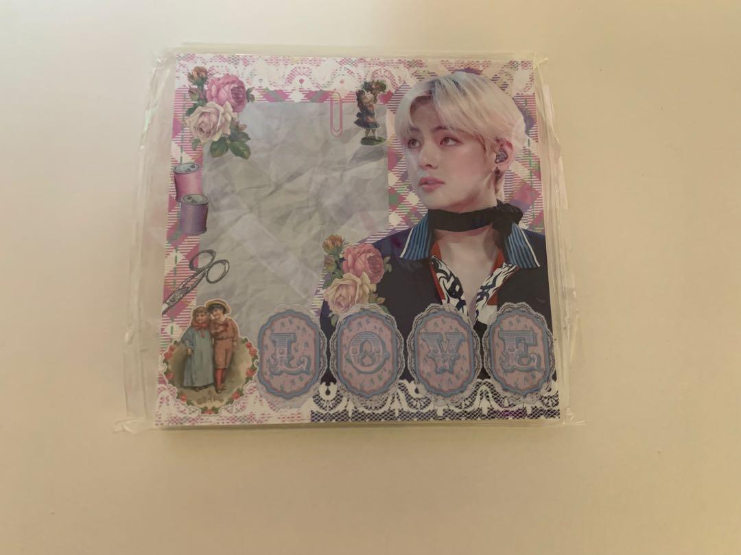 

[USED] BTS V small memo pad 1 book 50 sheets Korean producer goods