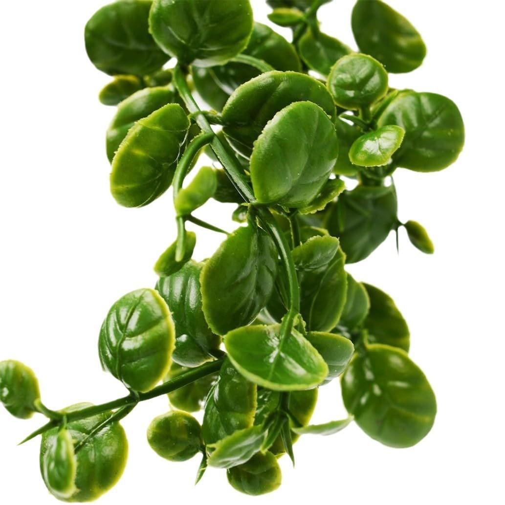 

2 шт. Искусственные зеленые растения, сетчатые листья, виноградная лоза, украшение для дома, подвесные, вьющиеся лианы, искусственный цветок One Size