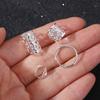 80pcs Hair Braiding Dreadlocks Beads Metal Cuff Clips Hair Braid Tubes Hollow Out Hair Ring  Decor