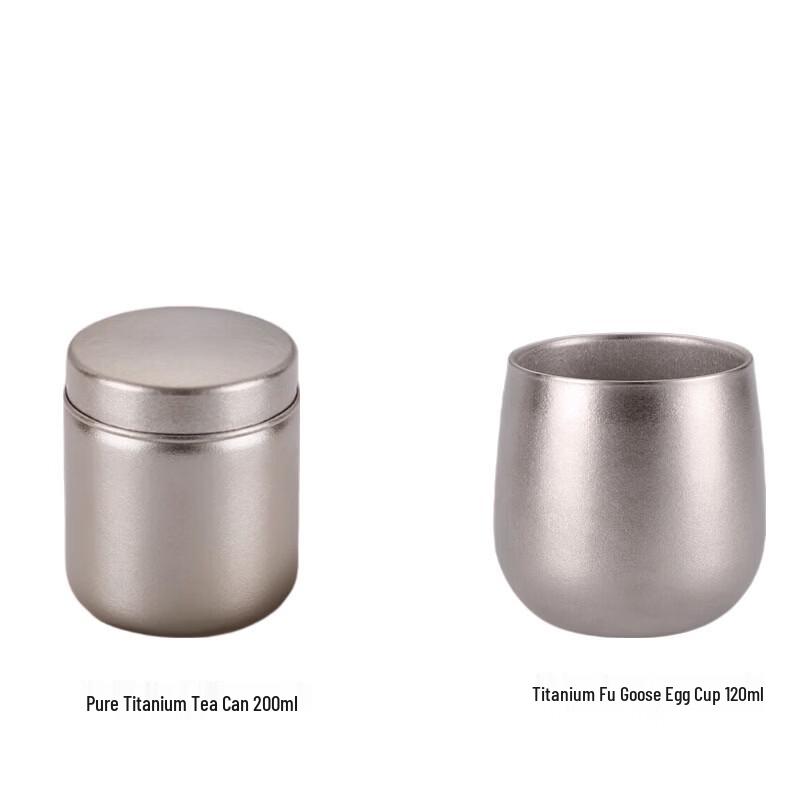 edish Titanium Egg Cup and Tea Caddy Set
