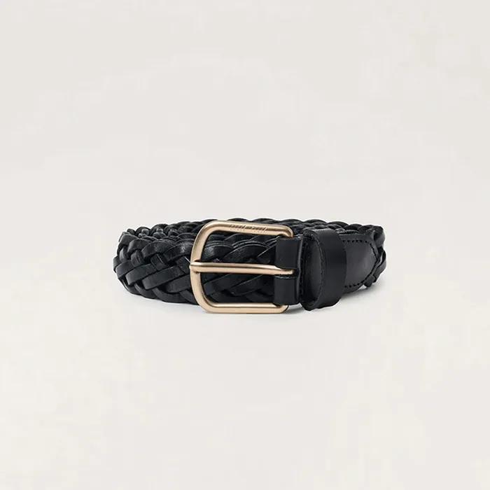 Paloma Weaving Belt - BLACK
