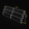 2-6 Tier Acrylic Book Display Stand Desk Bookshelf Newspaper Holder Magazine Rack Finishing Display Shelf Storage Rack Organizer