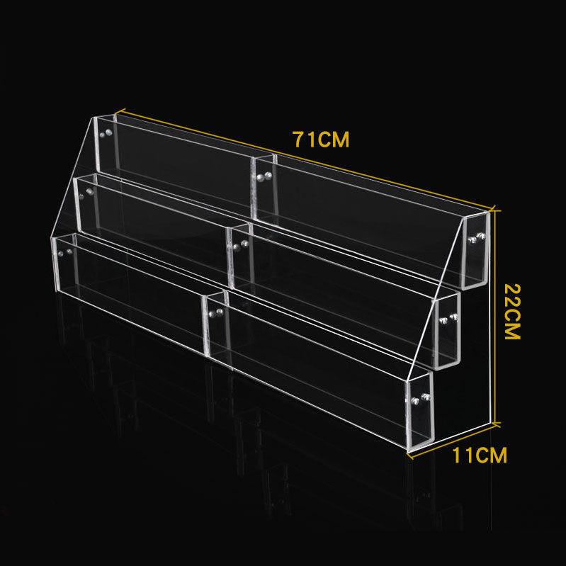 2-6 Tier Acrylic Book Display Stand Desk Bookshelf Newspaper Holder Magazine Rack Finishing Display Shelf Storage Rack Organizer