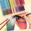 Colored Pencils Set for Kids and Perfect for Beginners and Soft Gift Includes Pencil Sharpener 48-Color Oil-Based Adults, Professionals, Cores, Set,