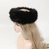 Soft Plush Faux Fur Headband Solid Color Fluffy Elastic Hair Bands Lady Warm Empty Hat  Skiing