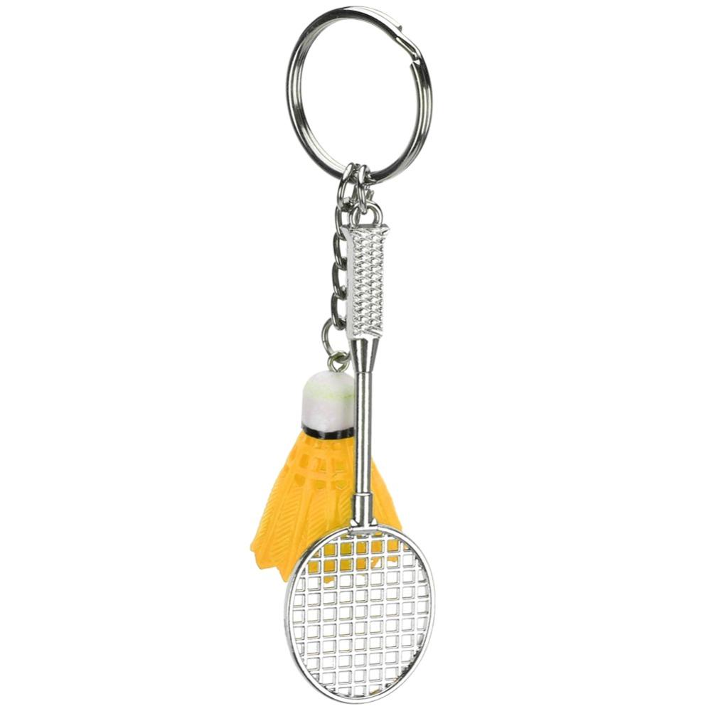 6pcs Compact Size Badminton Keychain Lightweight Material Bag Pendant Decoration  For Daily Carry
