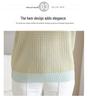 Elegant 2026 Ice Silk Knit Top - Short-Sleeve, Round Neck for Middle-Aged & Elderly Women