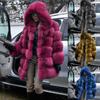 Winter Womens Faux Fur Coats Cozy Jacket Hooded Thicken Coat Overcoat Outwear