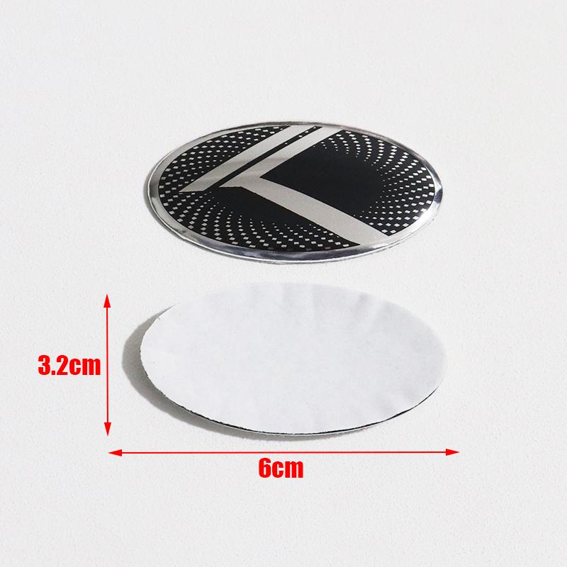 1Pc 3D Aluminium Car Steering Wheel Center Emblem Badge Sticker Decal for K2 K3 K5 KX5 GT Forte Rio Optima Sorento Accessories