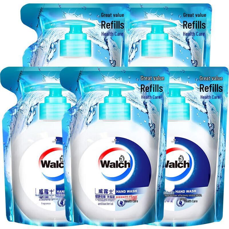 Walch Healthy Antibacterial Hand Wash 525ml x 5 Refill Pack