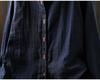 Women's Autumn Double Layer Cotton Long Sleeve Shirt - Solid Color, Casual, Slimming Design