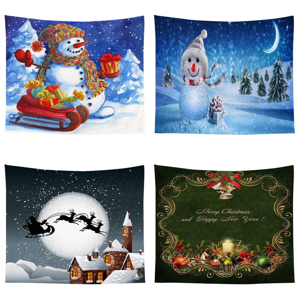 High Quality Christmas Tapestry Wall Hanging Cloth With Vibrant Colors For Xmas Decor