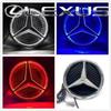 Car Front Grilled Star Emblem LED Illuminated Logo White Blue Red Light for Mercedes Benz W205 C E R ML GL GLA CLA CLS 2013-2016