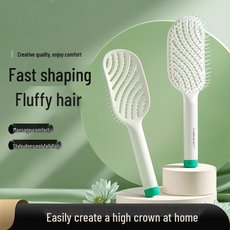 HANDUNYOU Vented Styling Comb with Cleaning Brush
