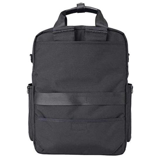 STARTTS SUV 3-Way Business Bag, Vertical Briefcase, Shoulder Bag, Backpack, Black, SU-02-BK