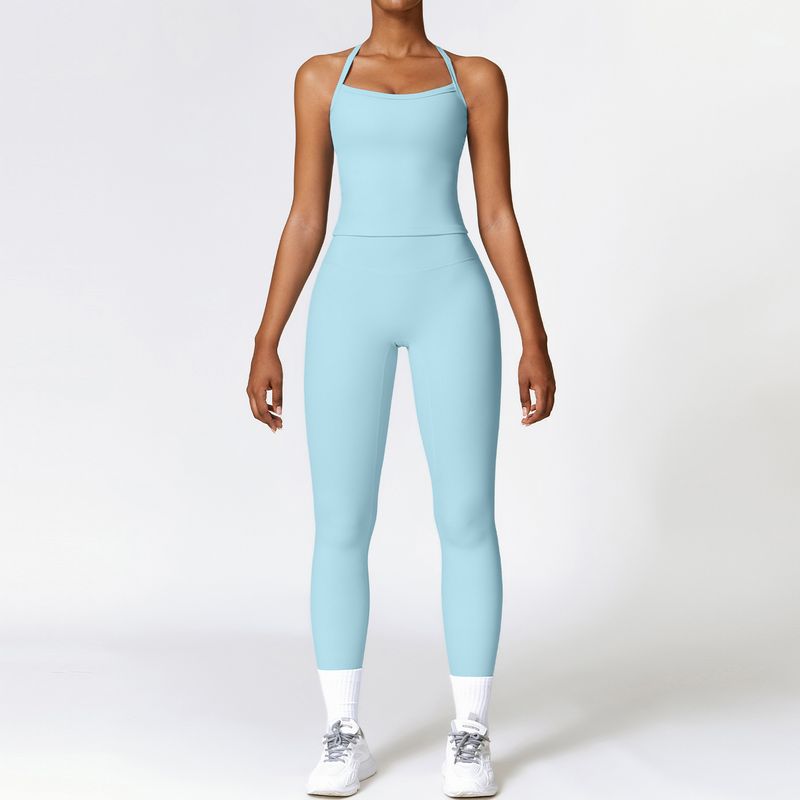 Guangzhou Zechuang Clothing Co., Ltd. European and American Tight Sanding Yoga Suit Quick-Drying Workout Clothes Winter Outdoor