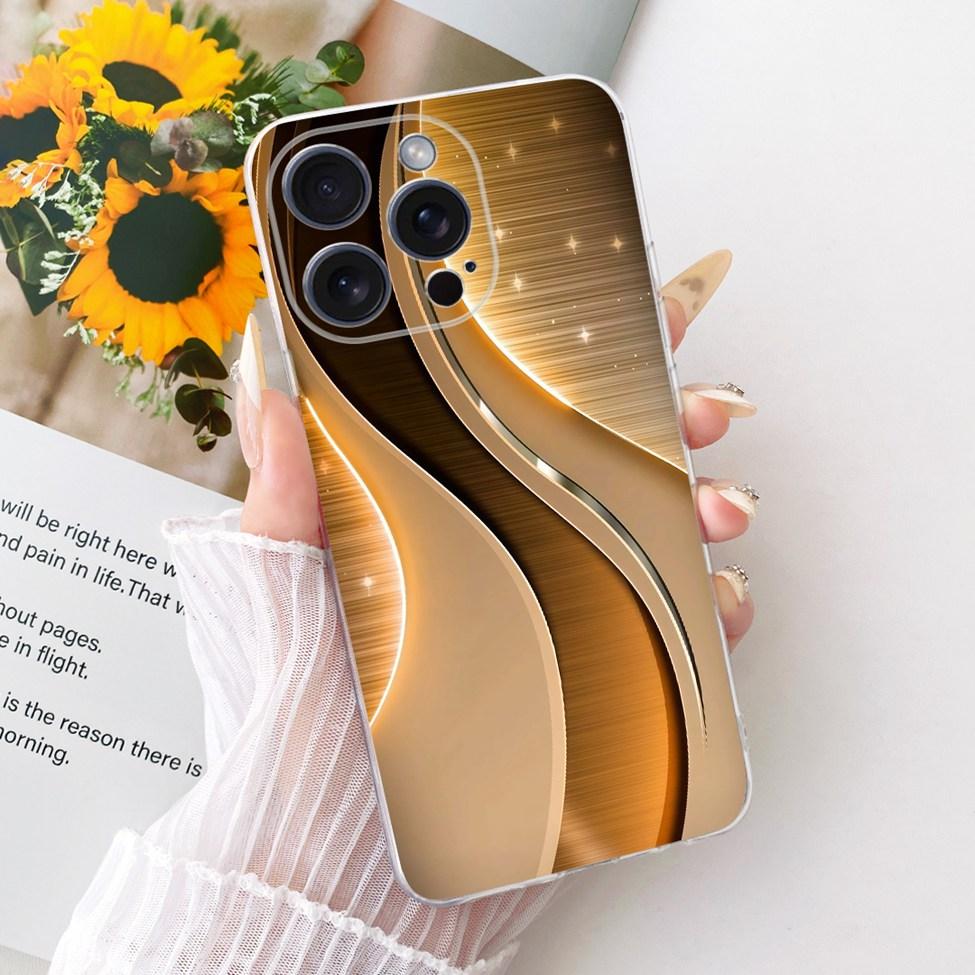 Casing For iPhone 15 Pro Max Cover Fashion Cartoon Cute Funny Painted Silicone Case A2849 A3105 A3106 A3108