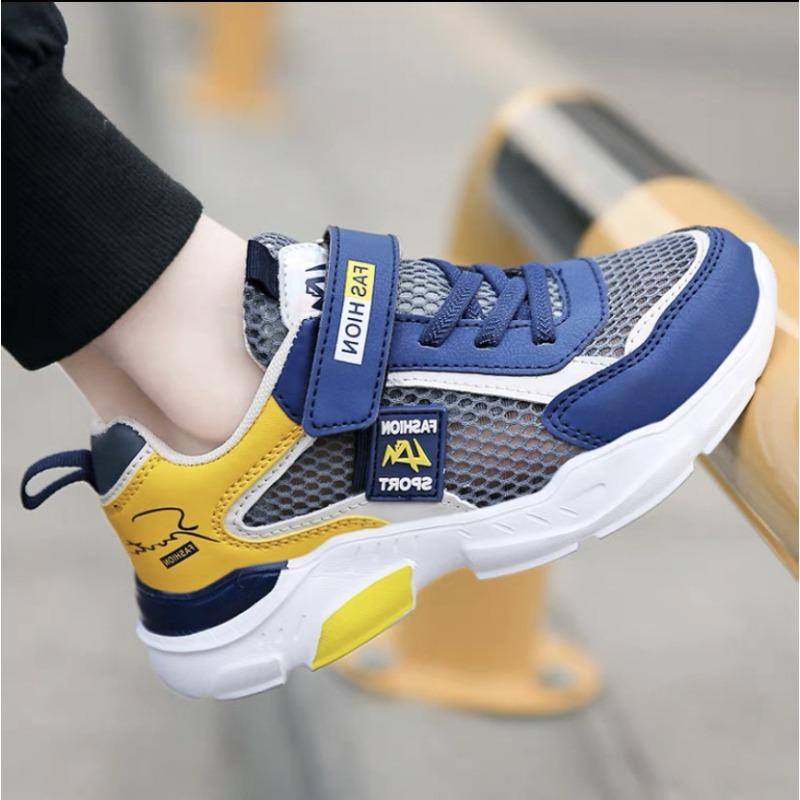 Boys' Shoes Spring and Autumn Models Breathable Mesh Summer Hollow Children's Sports Shoes